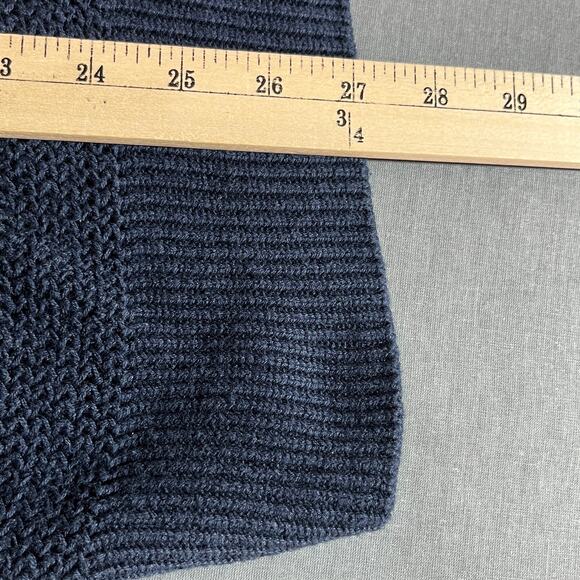 Peconic Bay Traders Chenille Sweater Mens Large Blue Knit Grandpa Cabincore USA - Picture 7 of 8